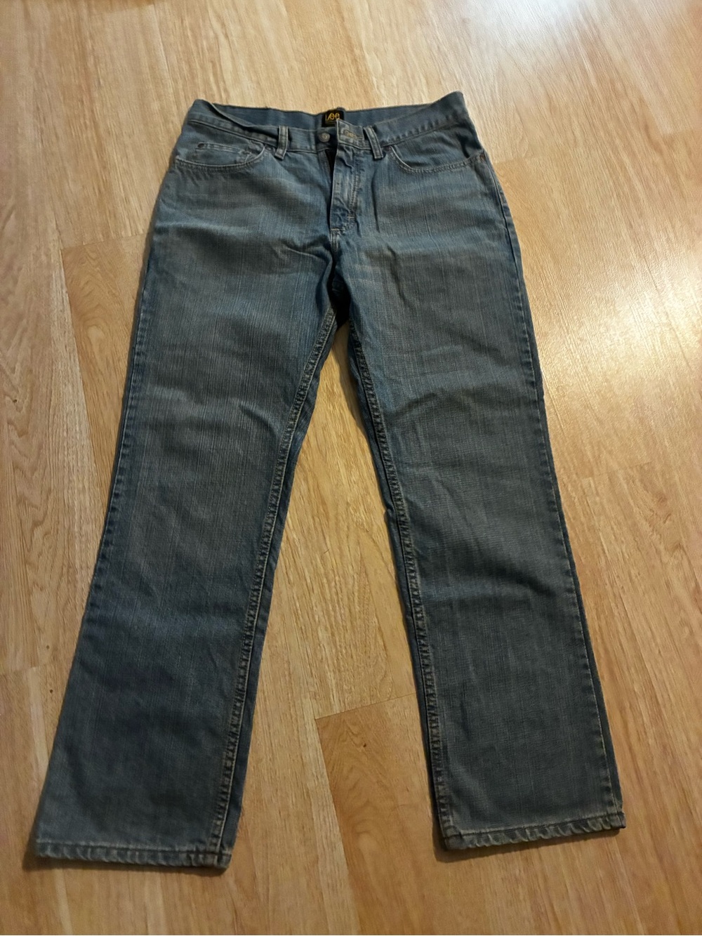 Lee Men's Straight Jeans in Faded Blue-Gray 32/30